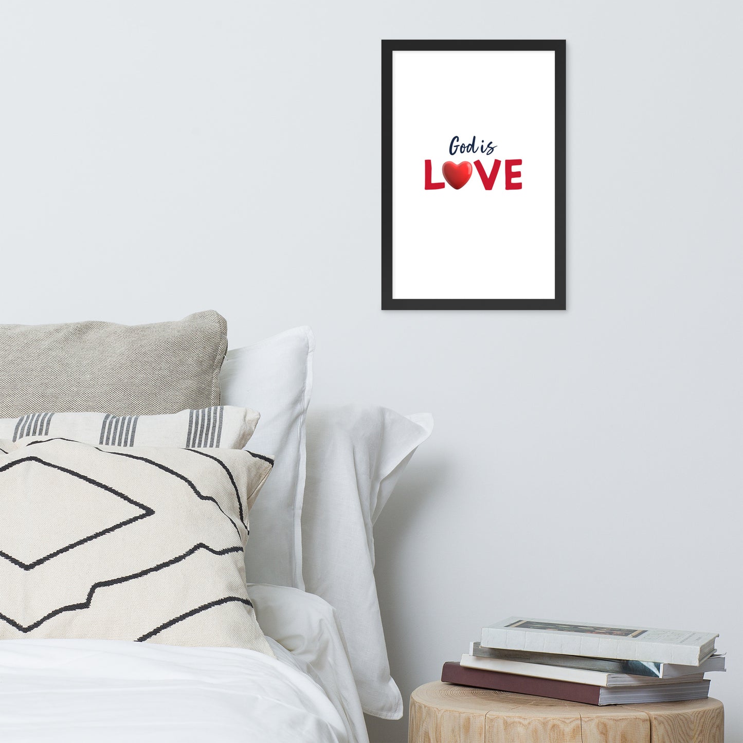 Framed Poster (God Is Love - Love Framed Poster Vertical Model 002)