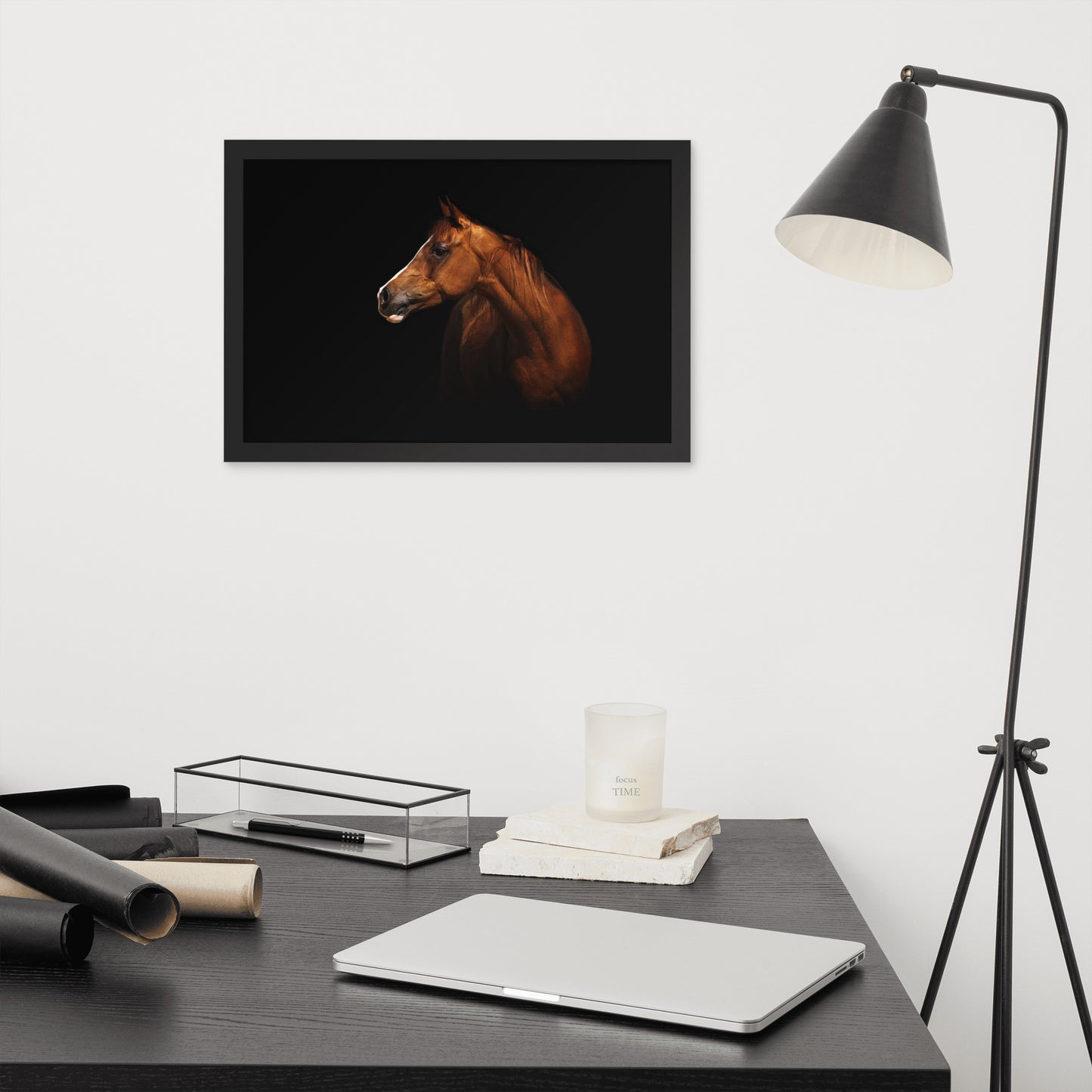 Framed Poster (Horse Wall Art Horizontal - Model 006)