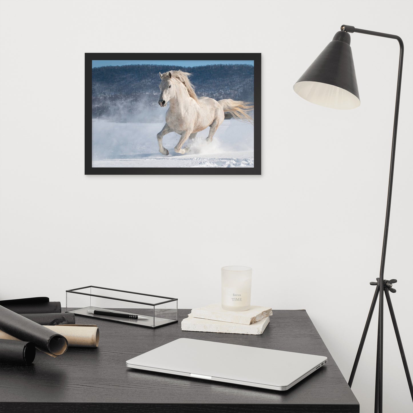 Framed Poster (Horse Wall Art Horizontal - Model 0012)