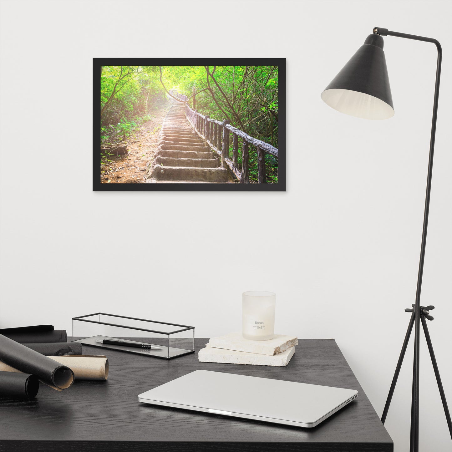 Scenic Nature View Framed Poster Wall Art (Horizontal Model 005)