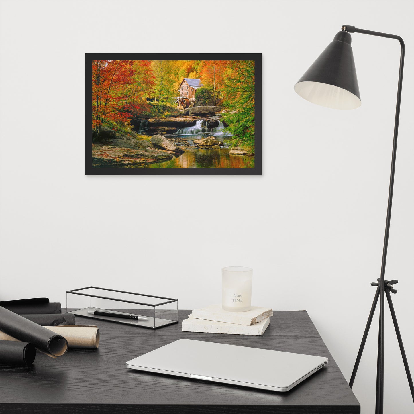 Scenic Nature View Framed Poster Wall Art (Horizontal Model 0011)