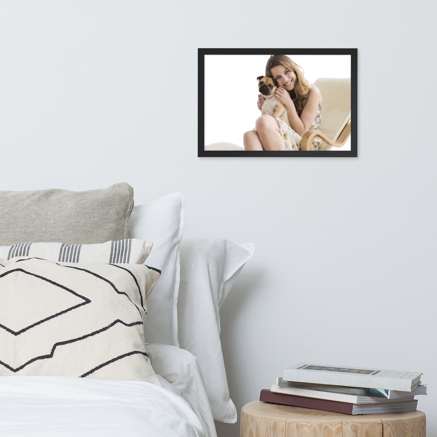 Smiles + Laughter = Priceless. Framed Poster Wall Art (Horizontal Model 0012)