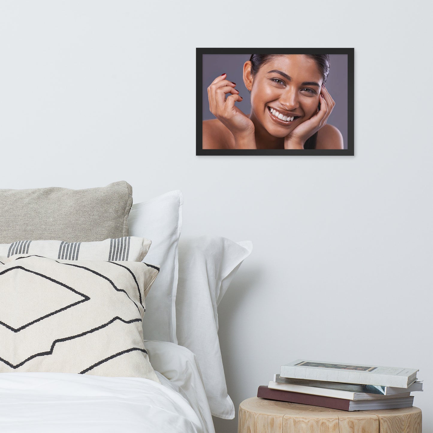 Smiles + Laughter = Priceless. Framed Poster Wall Art (Horizontal Model 0013)