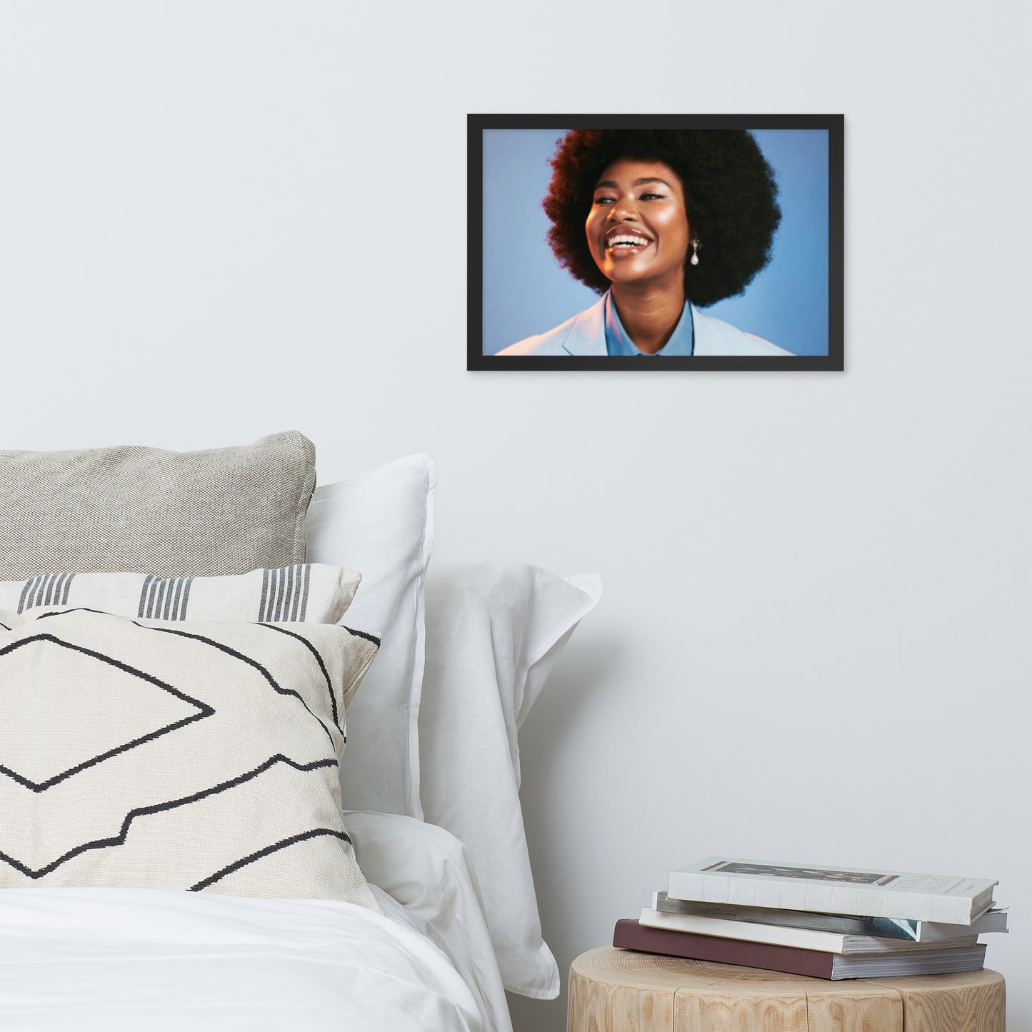 Smiles + Laughter = Priceless. Framed Poster Wall Art (Horizontal Model 0015)