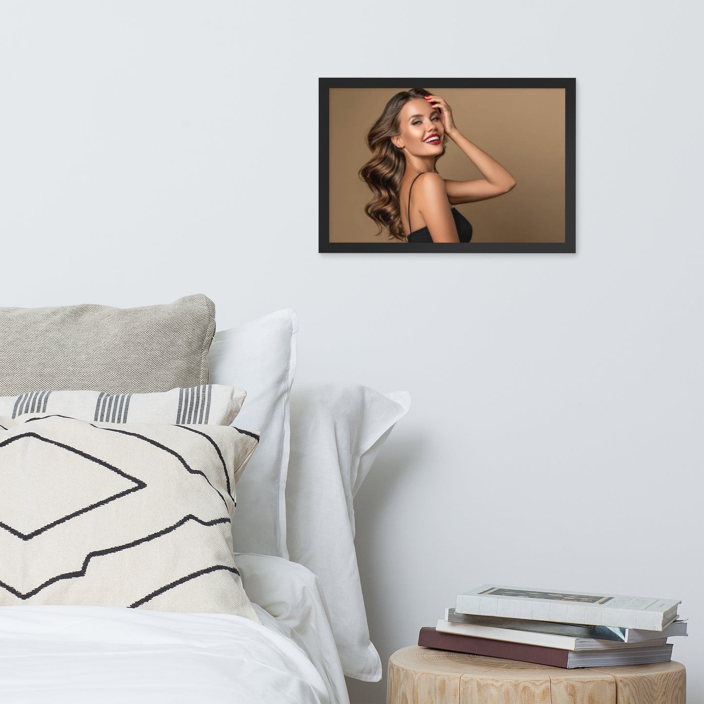 Smiles + Laughter = Priceless. Framed Poster Wall Art (Horizontal Model 0019)