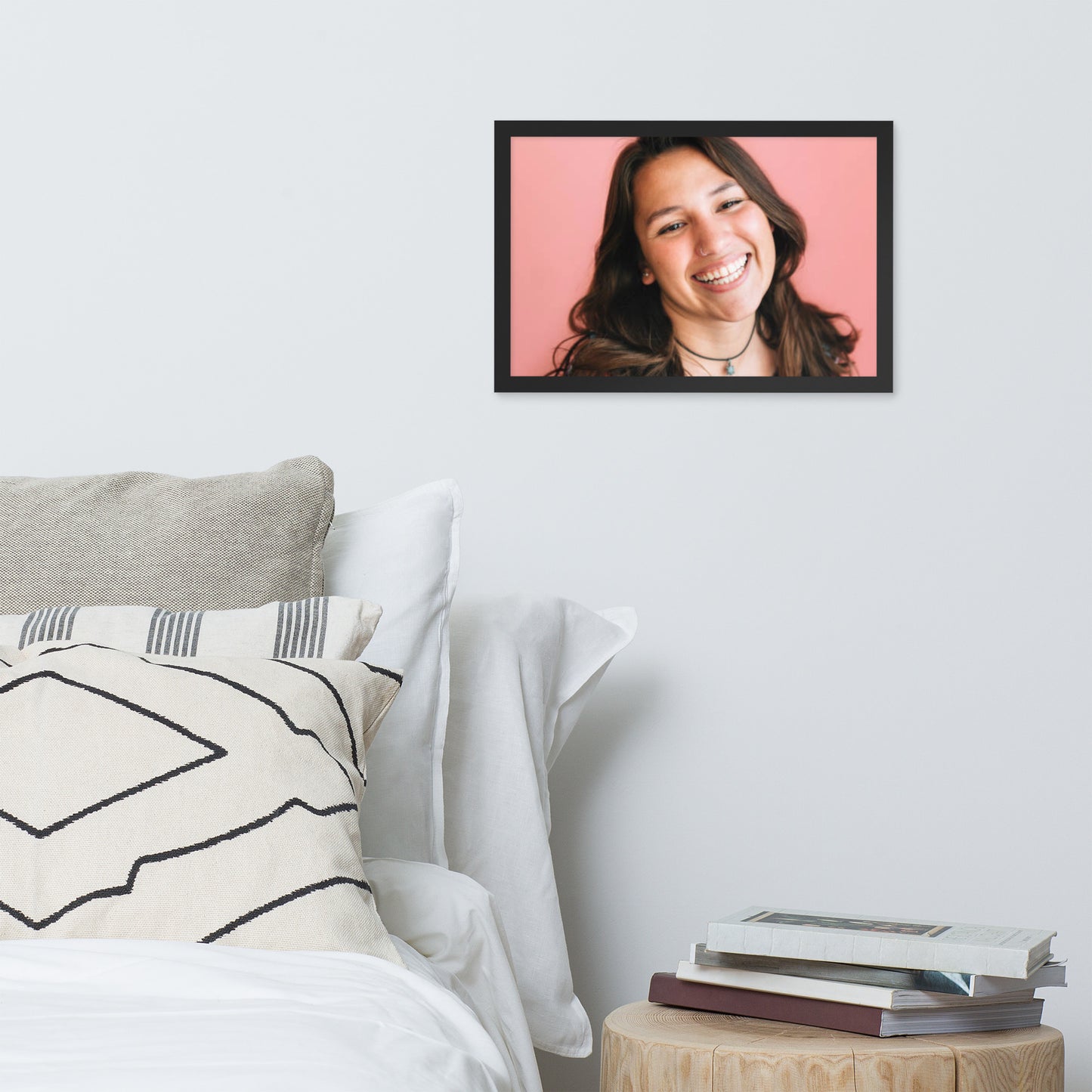 Smiles + Laughter = Priceless. Framed Poster Wall Art (Horizontal Model 0027)