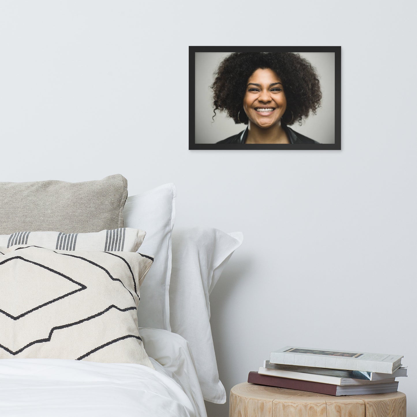 Smiles + Laughter = Priceless. Framed Poster Wall Art (Horizontal Model 0028)