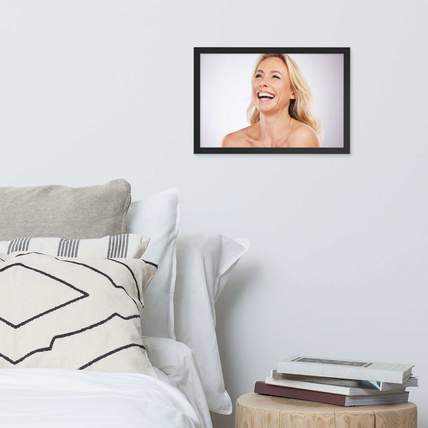 Smiles + Laughter = Priceless. Framed Poster Wall Art (Horizontal Model 0033)