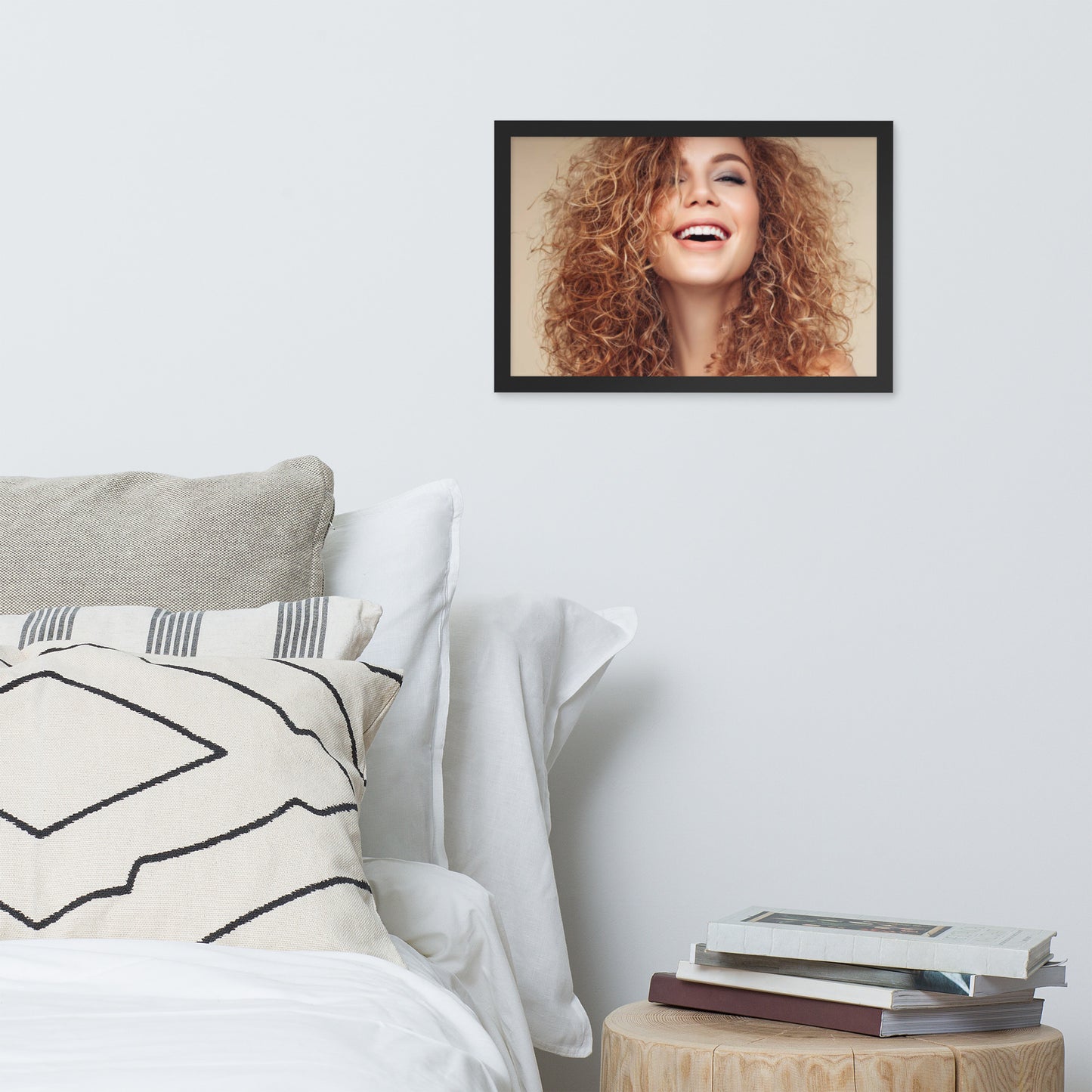 Smiles + Laughter = Priceless. Framed Poster Wall Art (Horizontal Model 0034)