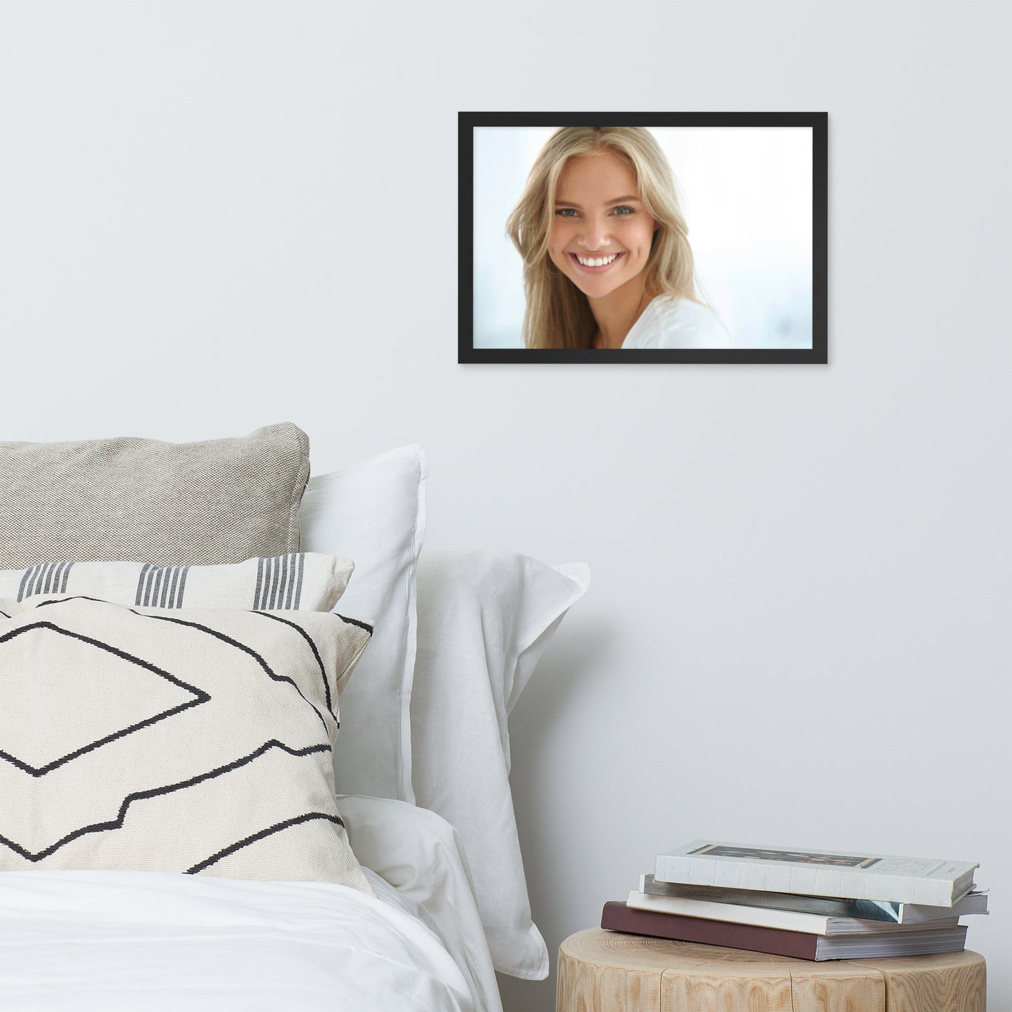 Smiles + Laughter = Priceless. Framed Poster Wall Art (Horizontal Model 0037)