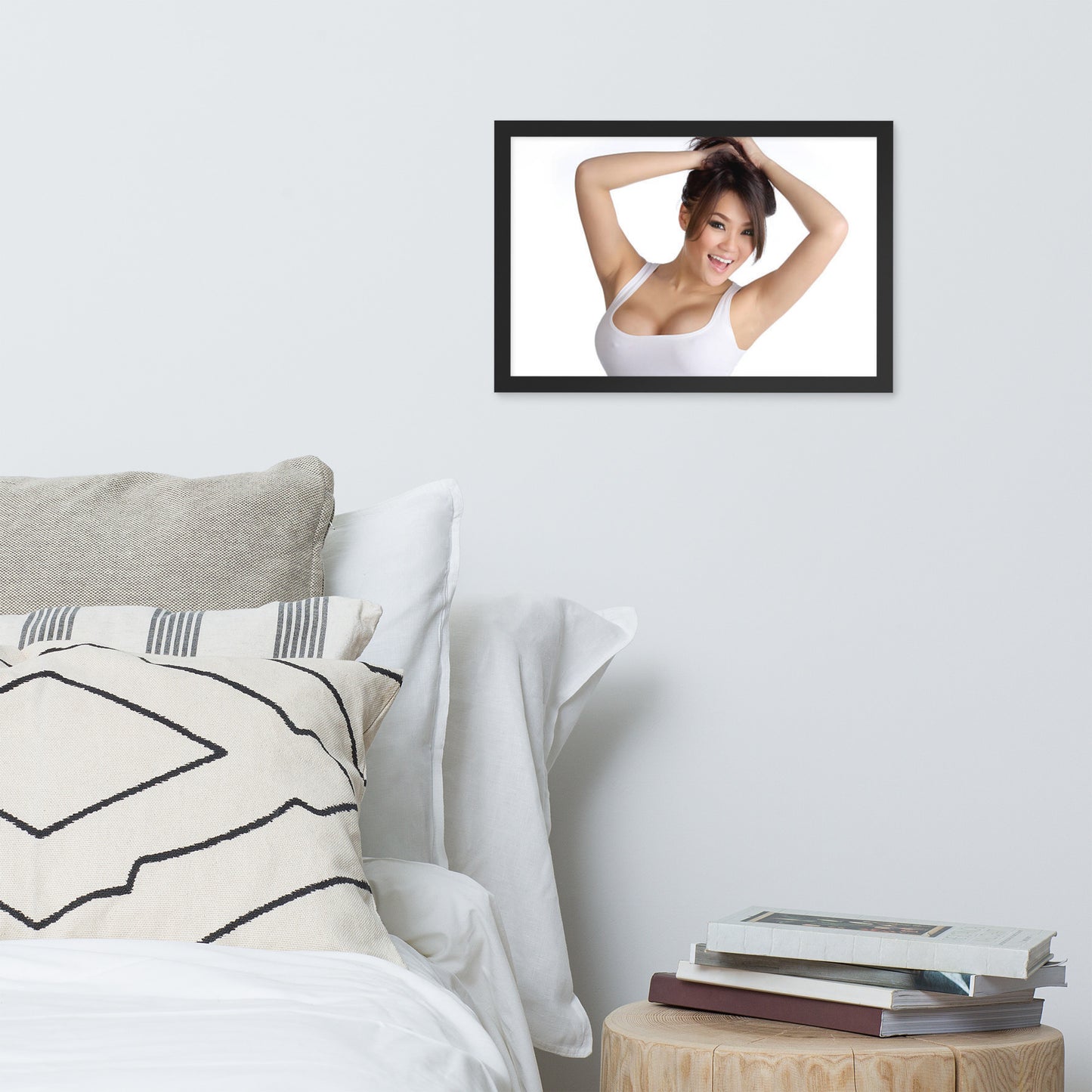 Smiles + Laughter = Priceless. Framed Poster Wall Art (Horizontal Model 0048)