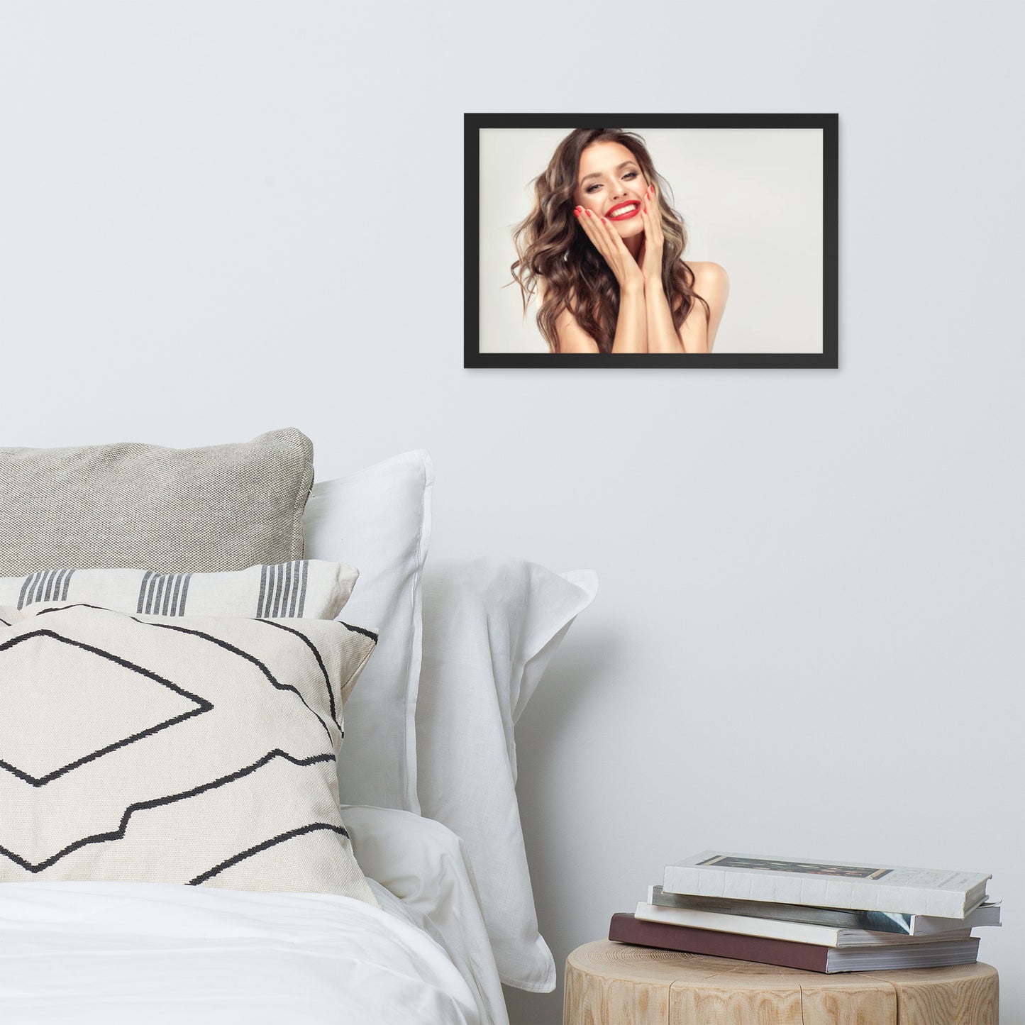 Smiles + Laughter = Priceless. Framed Poster Wall Art (Horizontal Model 0052)