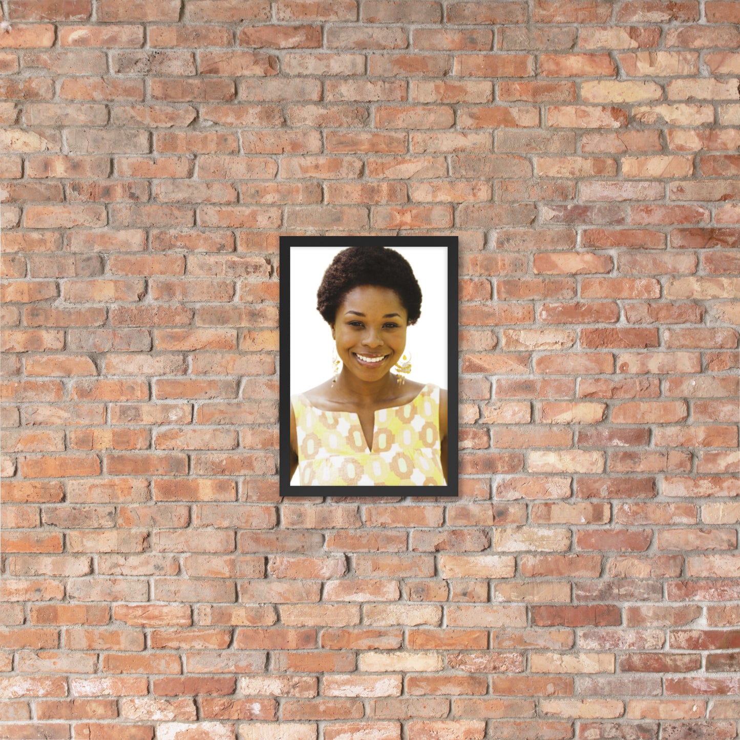 Framed Poster Wall Art Vertical: Priceless Smiles and Laughter (Print Model 0019)