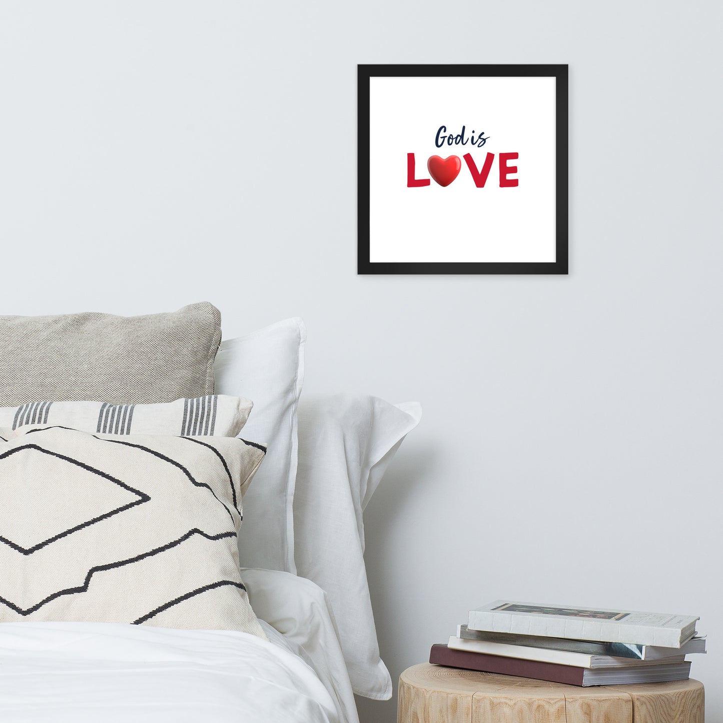 Framed Poster (God Is Love - Love Framed Poster Vertical Model 002)