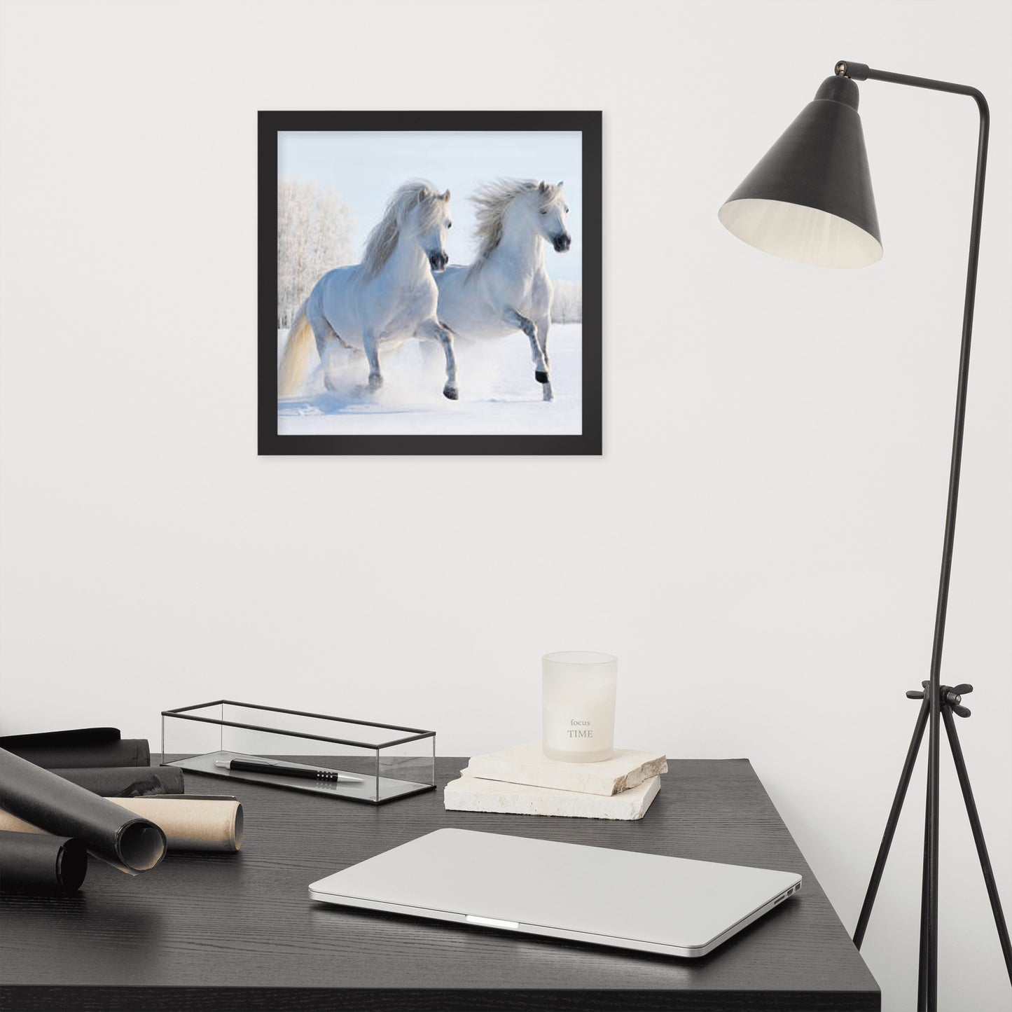 Framed Poster (Horse Wall Art Horizontal - Model 0013)