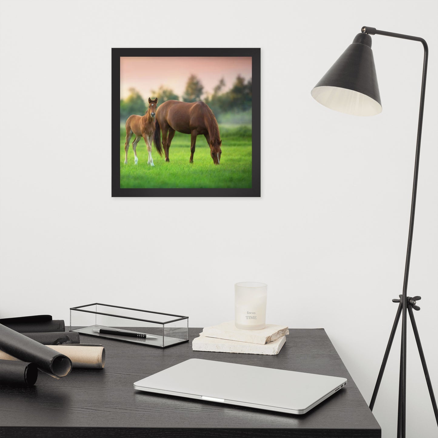 Framed Poster (Horse Wall Art Horizontal - Model 0017)