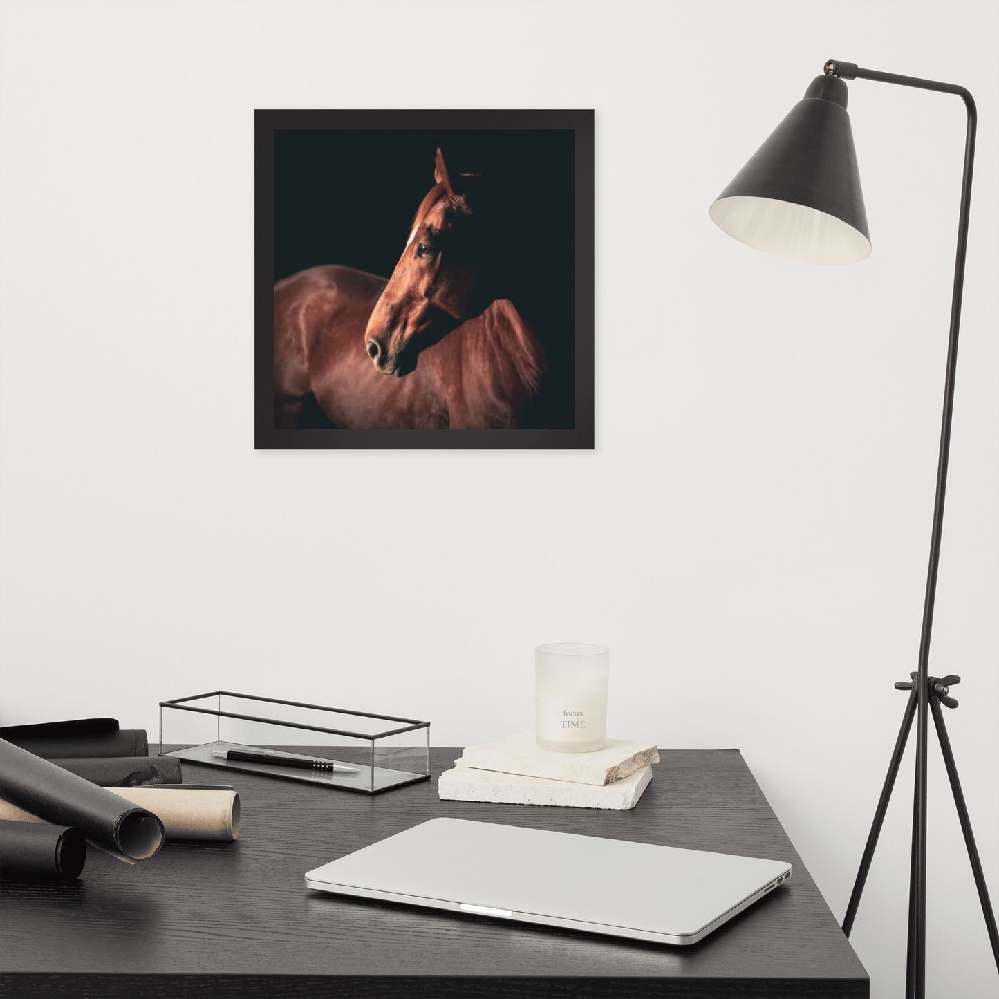 Framed Poster (Horse Wall Art Horizontal - Model 0018)