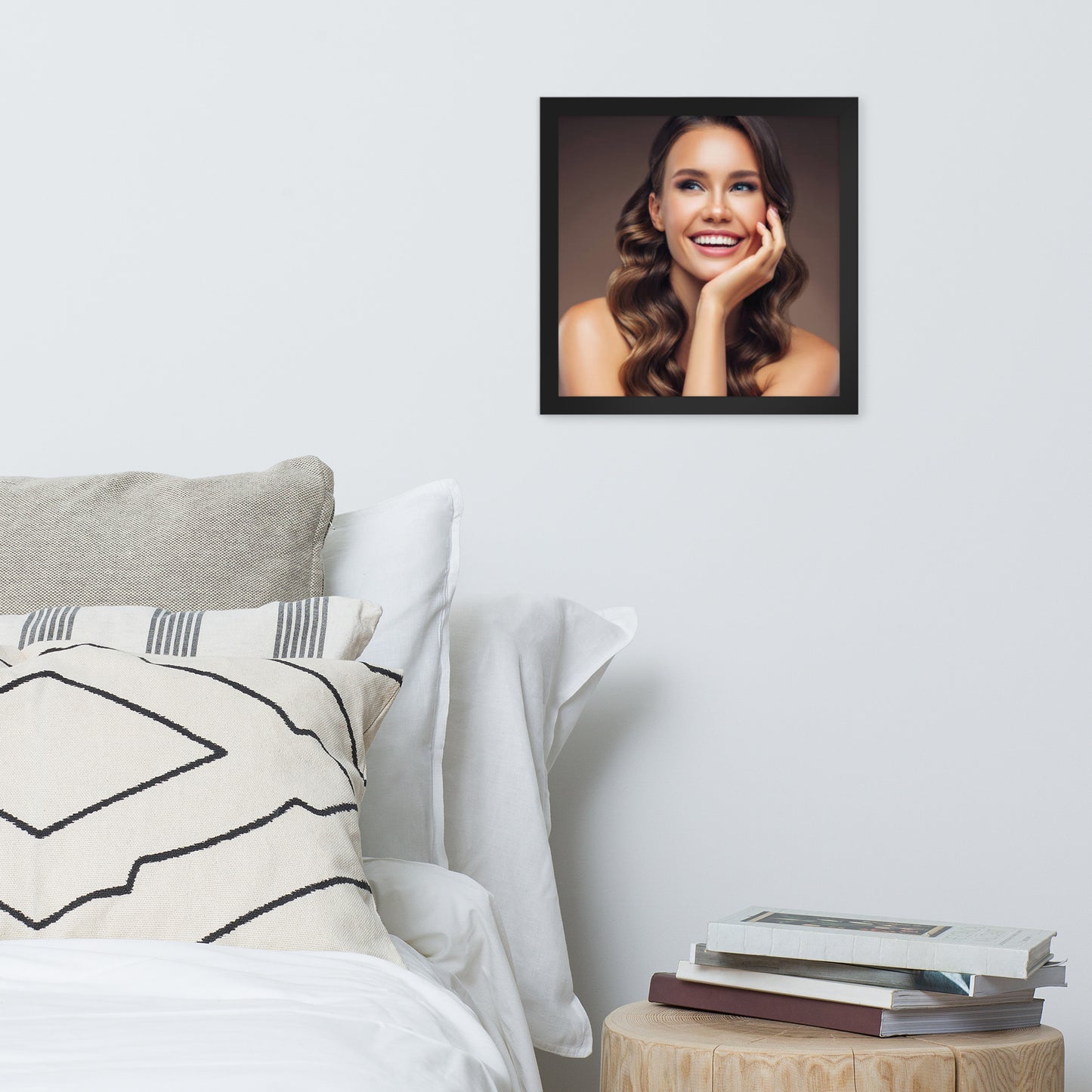 Smiles + Laughter = Priceless. Framed Poster Wall Art (Horizontal Model 009)