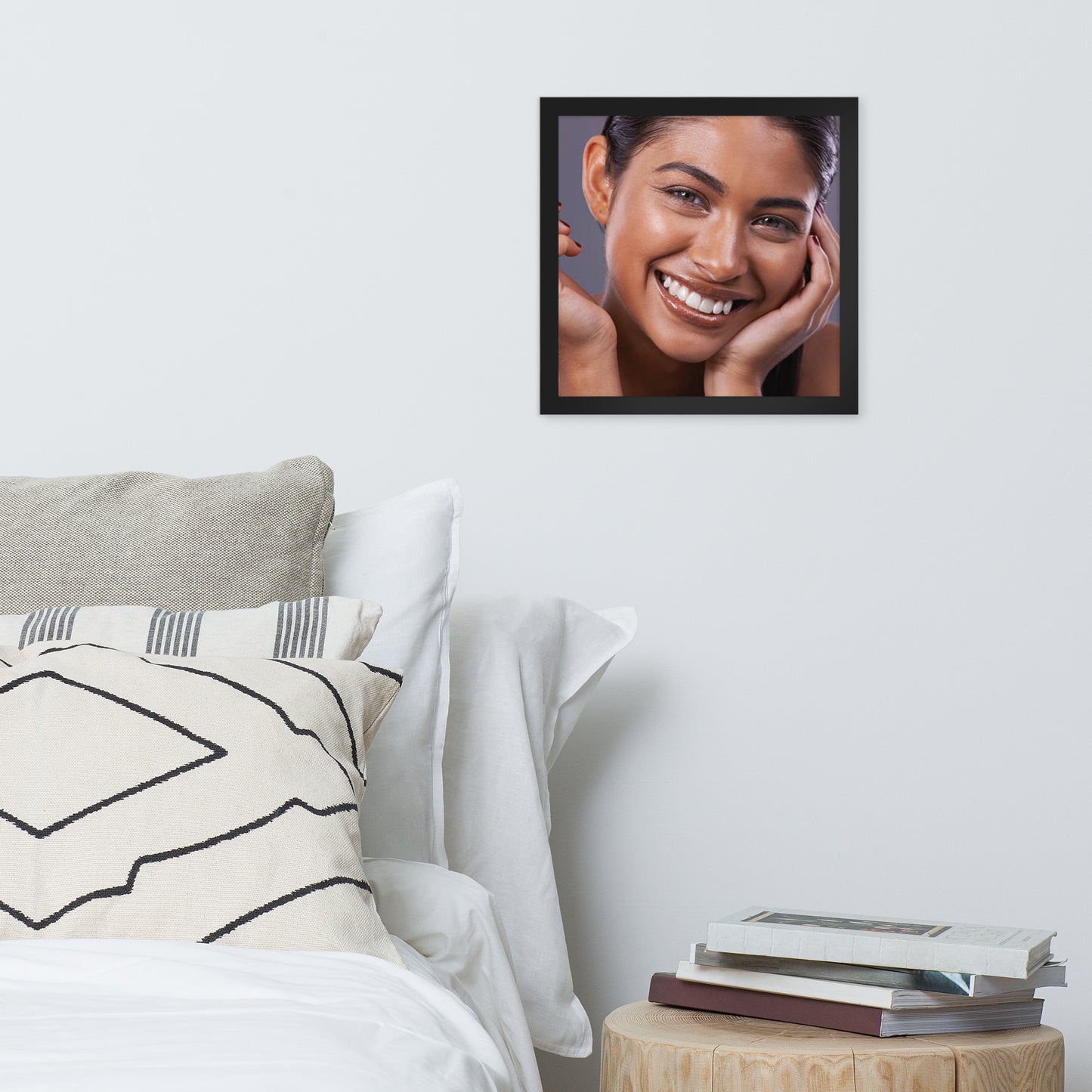 Smiles + Laughter = Priceless. Framed Poster Wall Art (Horizontal Model 0013)