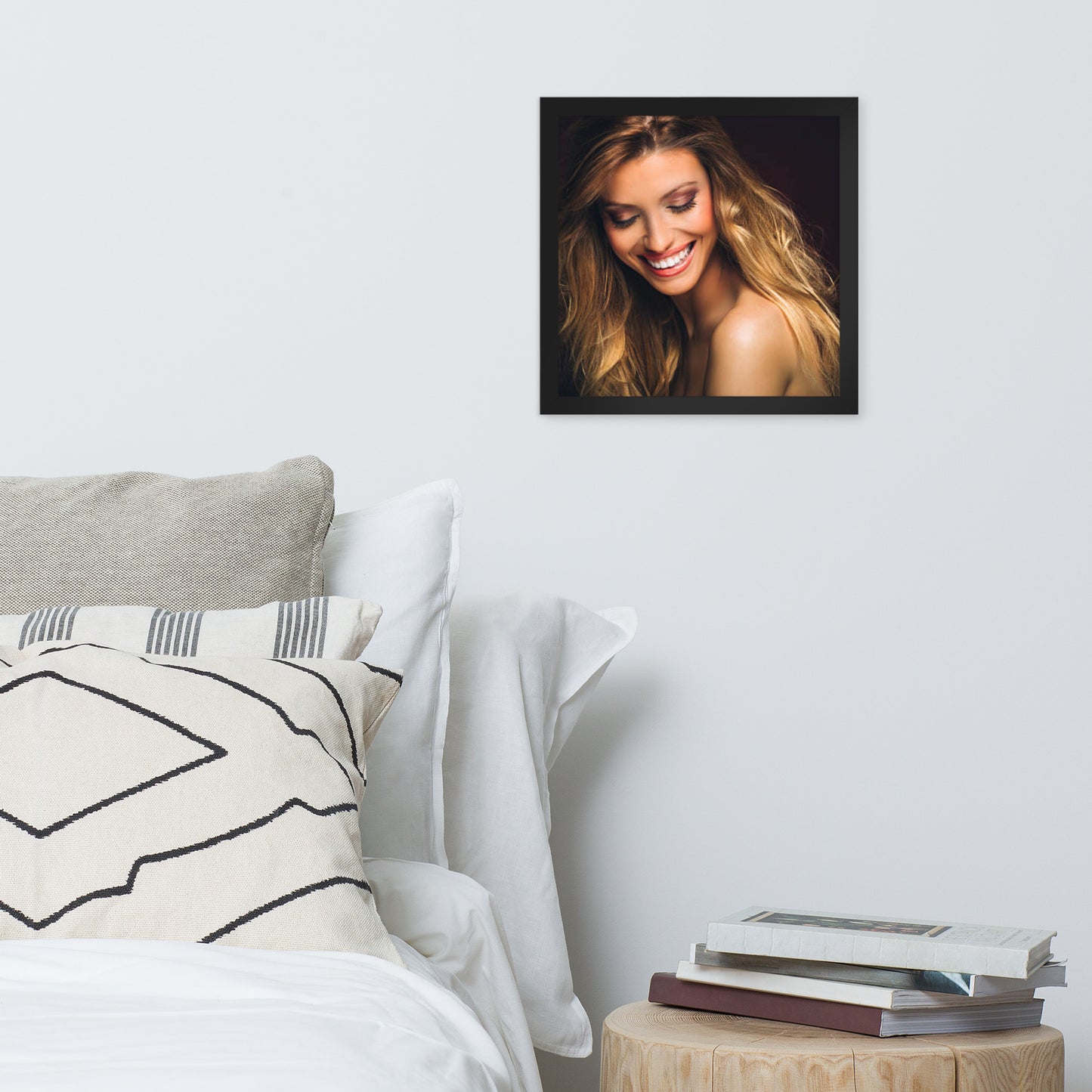 Smiles + Laughter = Priceless. Framed Poster Wall Art (Horizontal Model 0016)