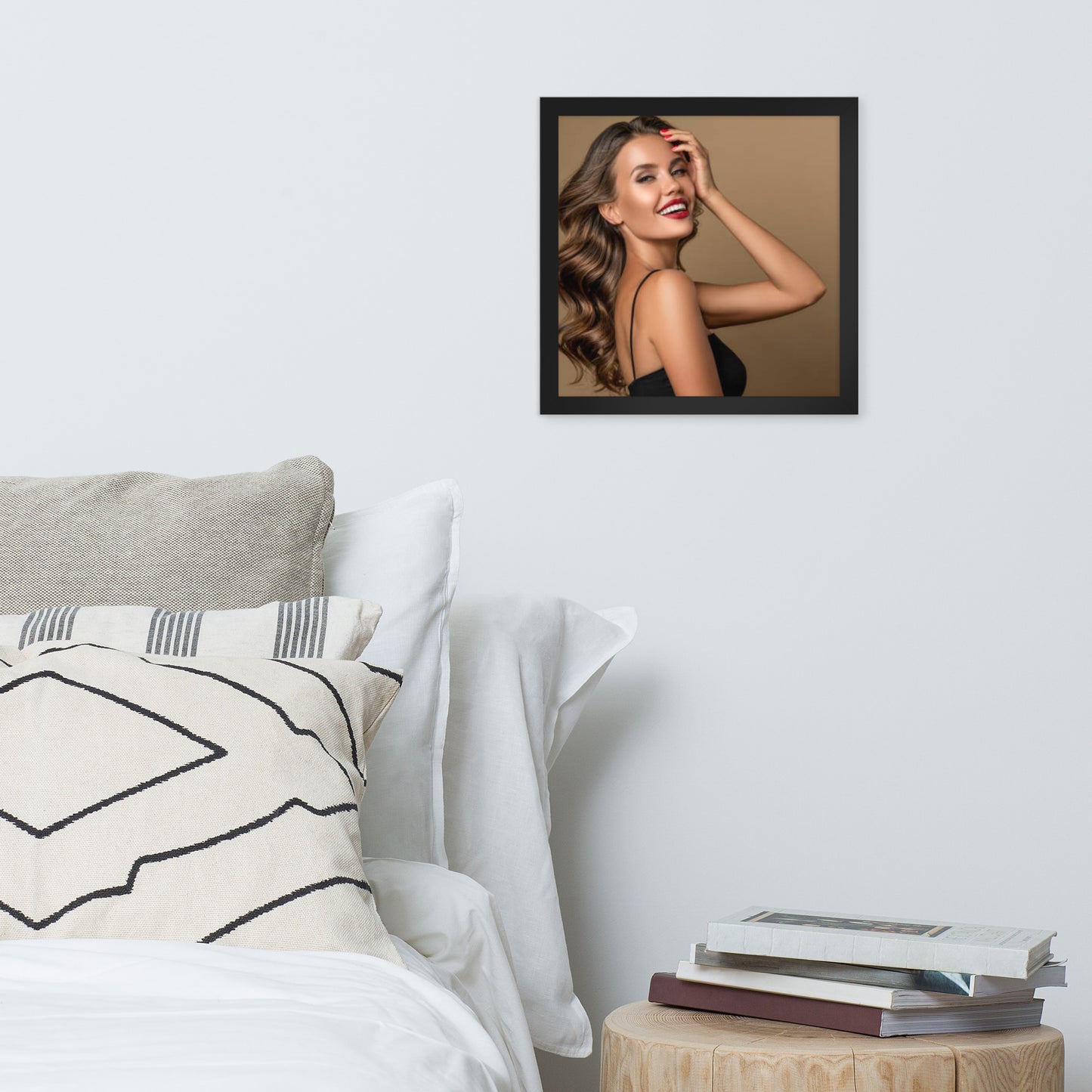 Smiles + Laughter = Priceless. Framed Poster Wall Art (Horizontal Model 0019)