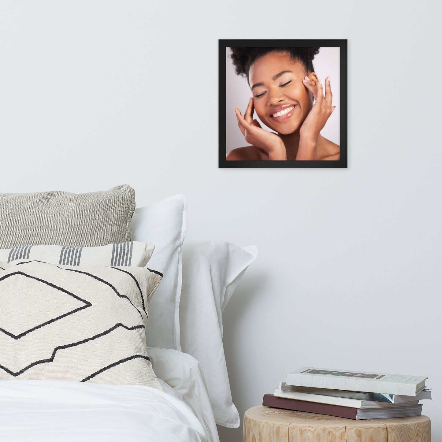 Smiles + Laughter = Priceless. Framed Poster Wall Art (Horizontal Model 0022)