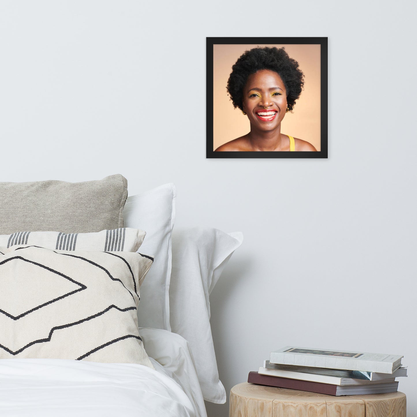 Smiles + Laughter = Priceless. Framed Poster Wall Art (Horizontal Model 0025)