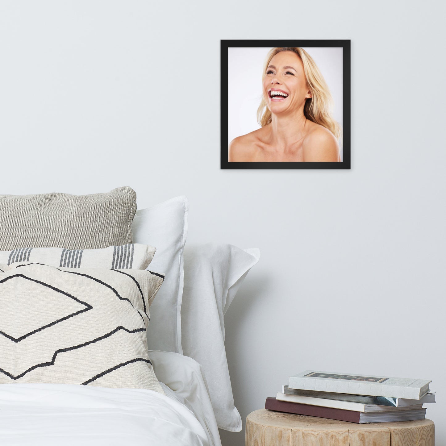 Smiles + Laughter = Priceless. Framed Poster Wall Art (Horizontal Model 0033)