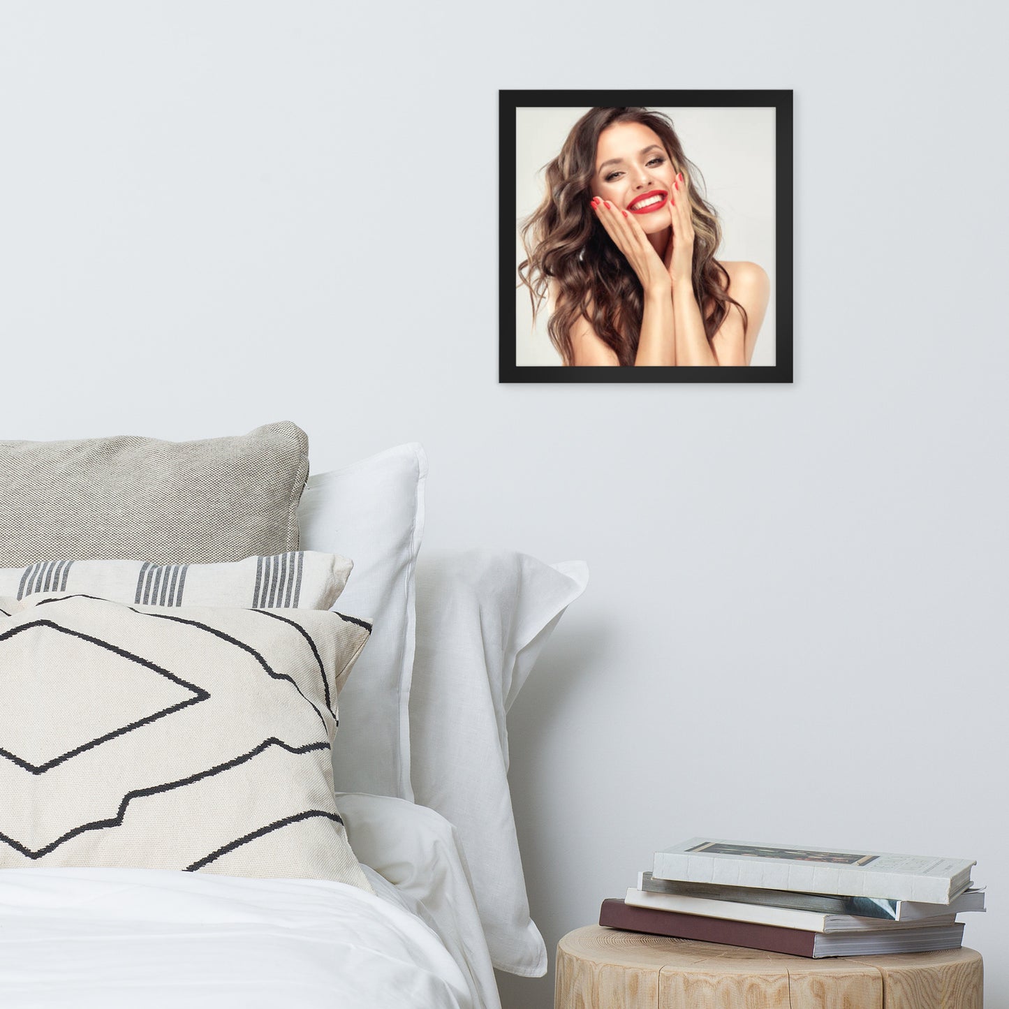 Smiles + Laughter = Priceless. Framed Poster Wall Art (Horizontal Model 0052)