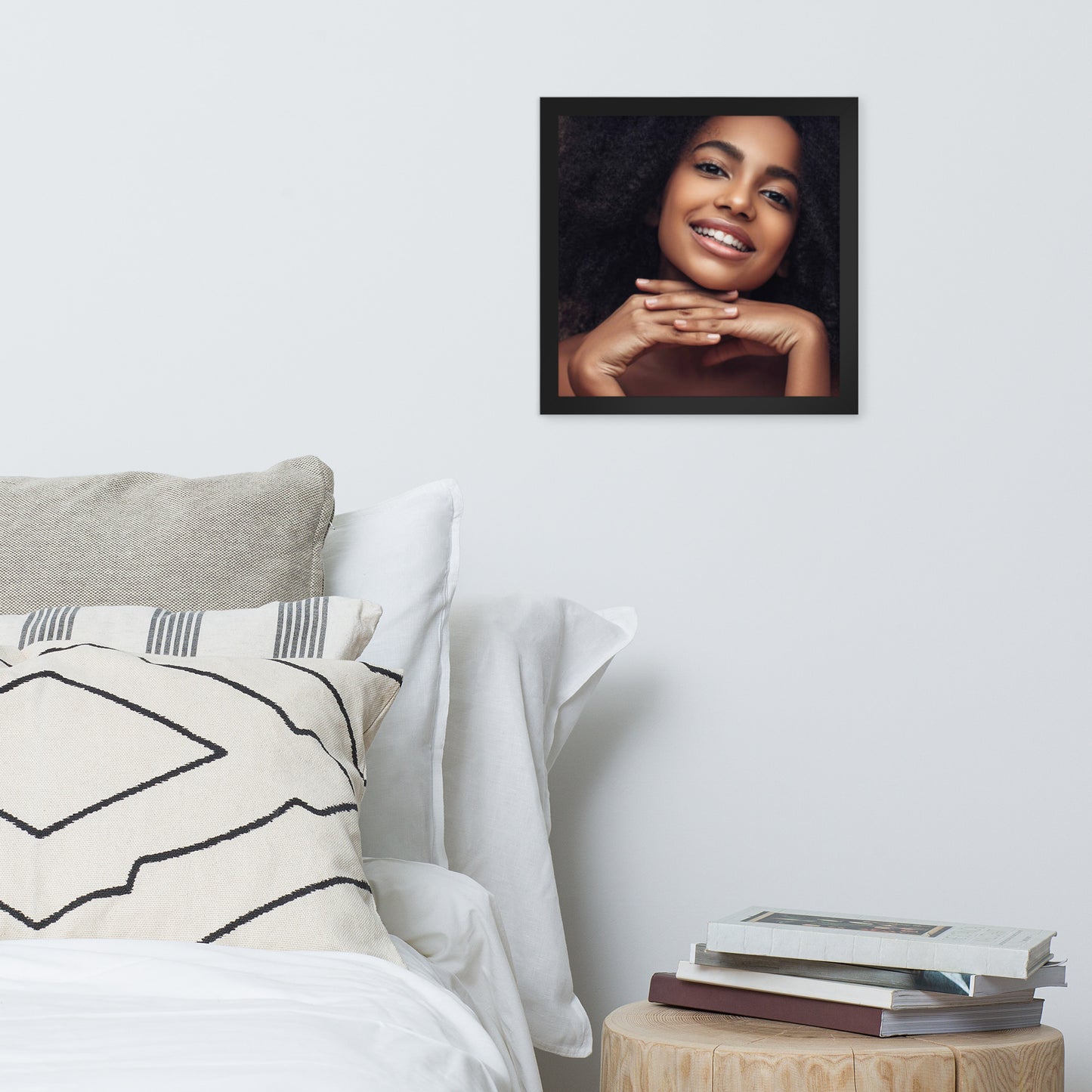 Smiles + Laughter = Priceless. Framed Poster Wall Art (Horizontal Model 0060)