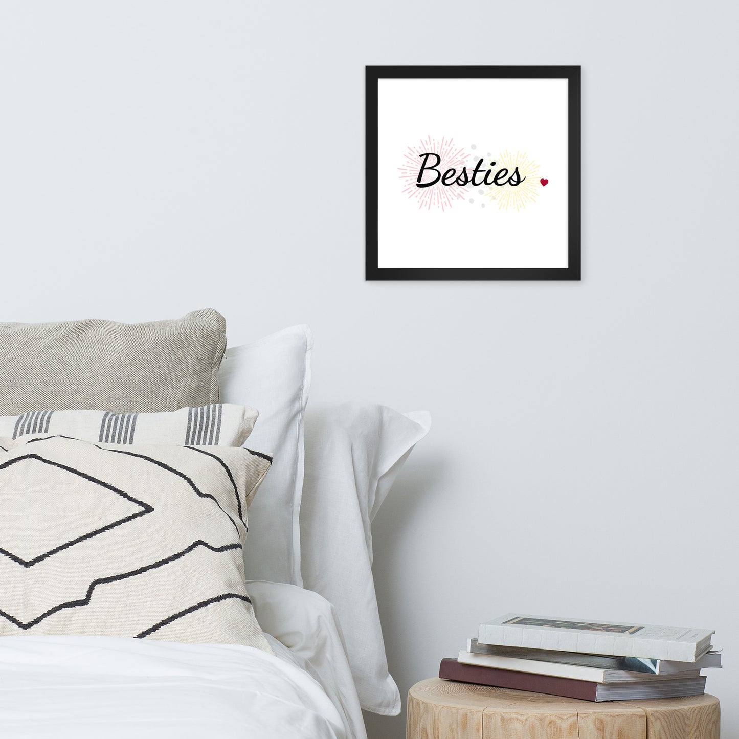 Framed Poster (Besties - Lifestyle Framed Poster Vertical - Model 001)