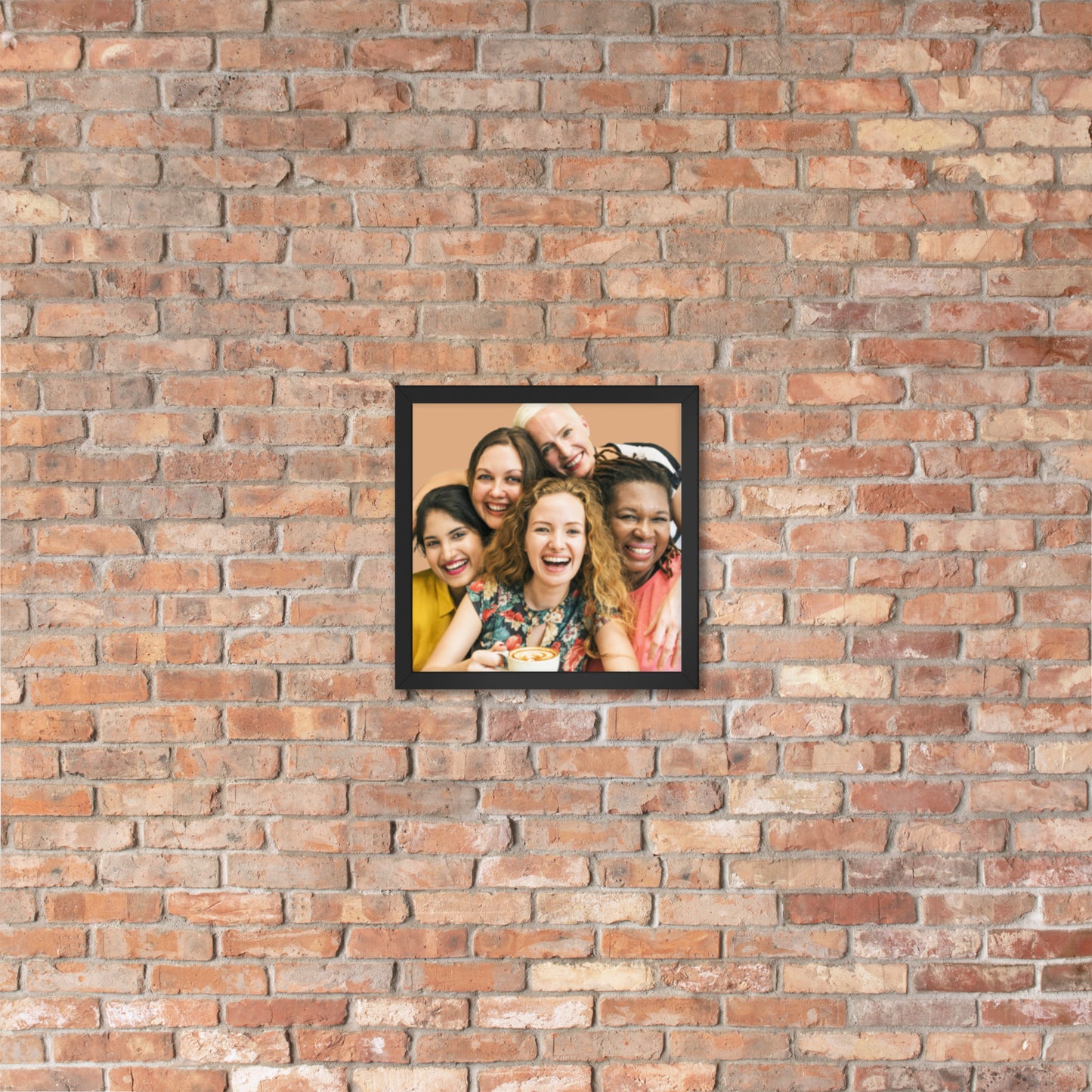 Framed Poster Wall Art Vertical: Priceless Smiles and Laughter (Print Model 001)