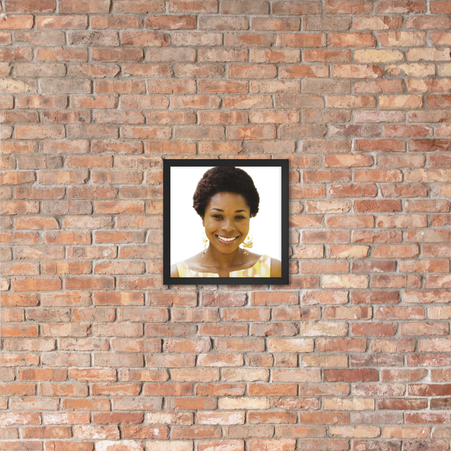 Framed Poster Wall Art Vertical: Priceless Smiles and Laughter (Print Model 0019)