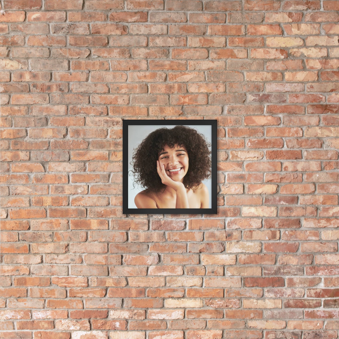 Framed Poster Wall Art Vertical: Priceless Smiles and Laughter (Print Model 0035)