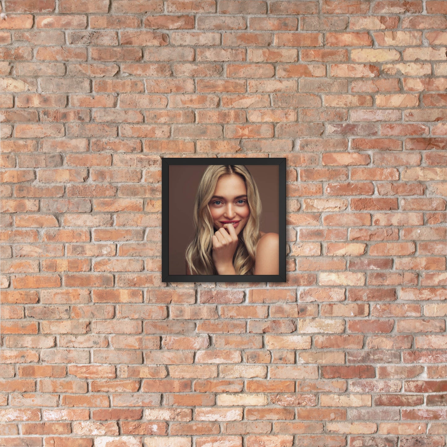 Framed Poster Wall Art Vertical: Priceless Smiles and Laughter (Print Model 0042)