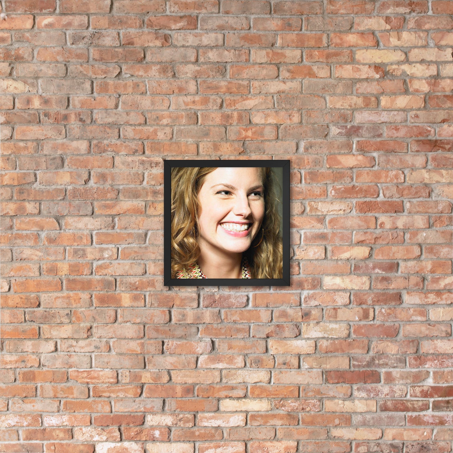 Framed Poster Wall Art Vertical: Priceless Smiles and Laughter (Print Model 0045)