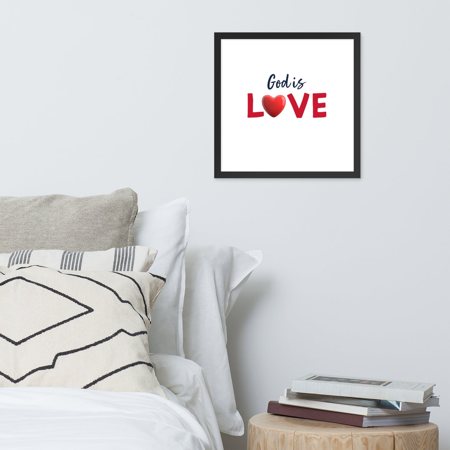 Framed Poster (God Is Love - Love Framed Poster Vertical Model 002)