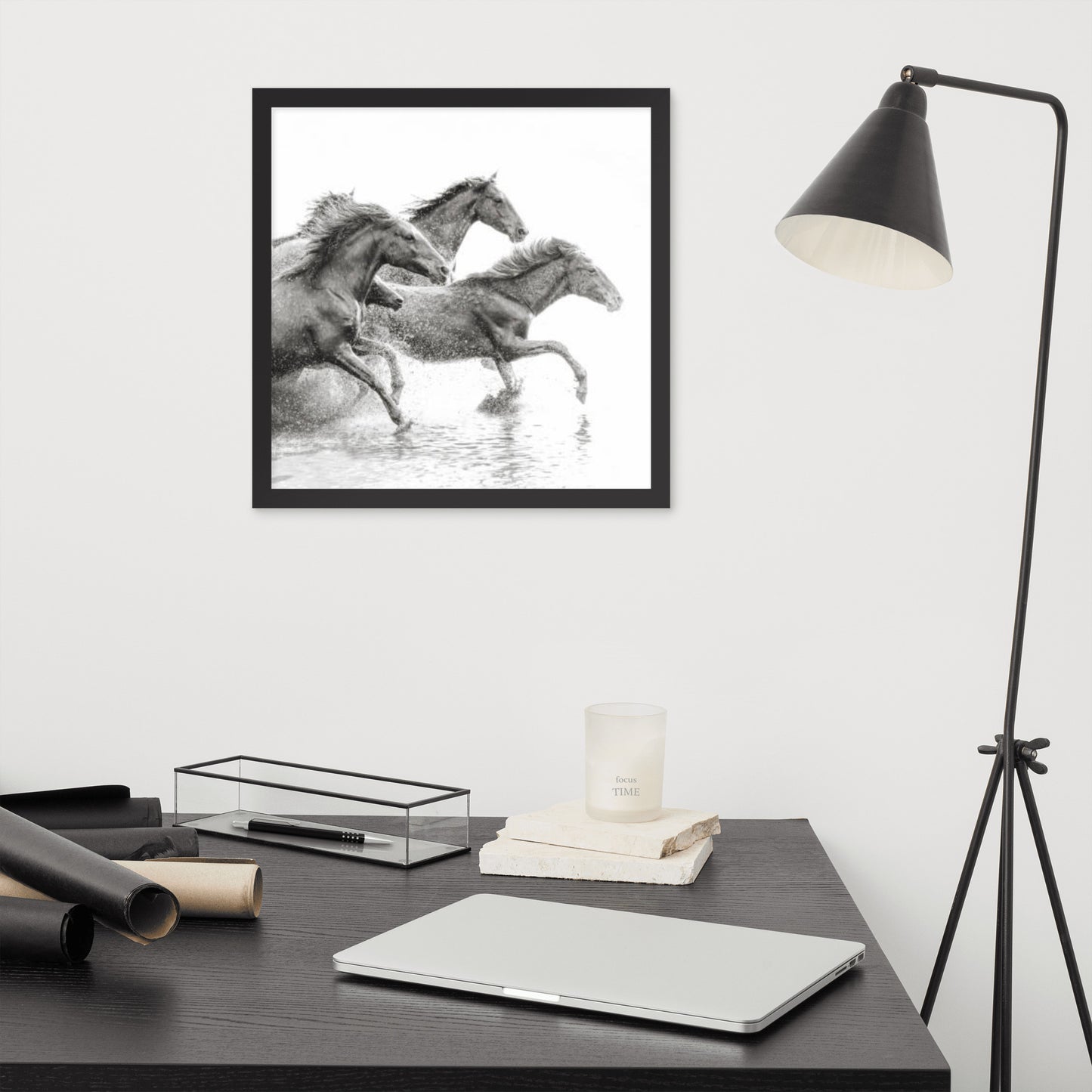 Framed Poster (Horse Wall Art Horizontal - Model 002)