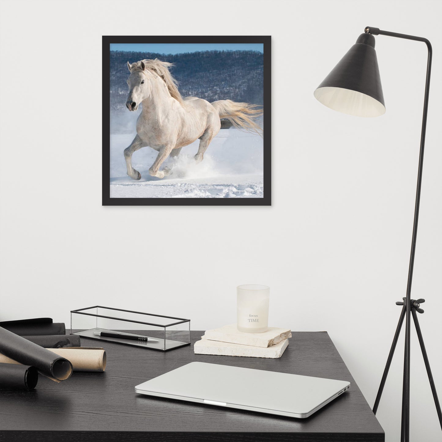 Framed Poster (Horse Wall Art Horizontal - Model 0012)