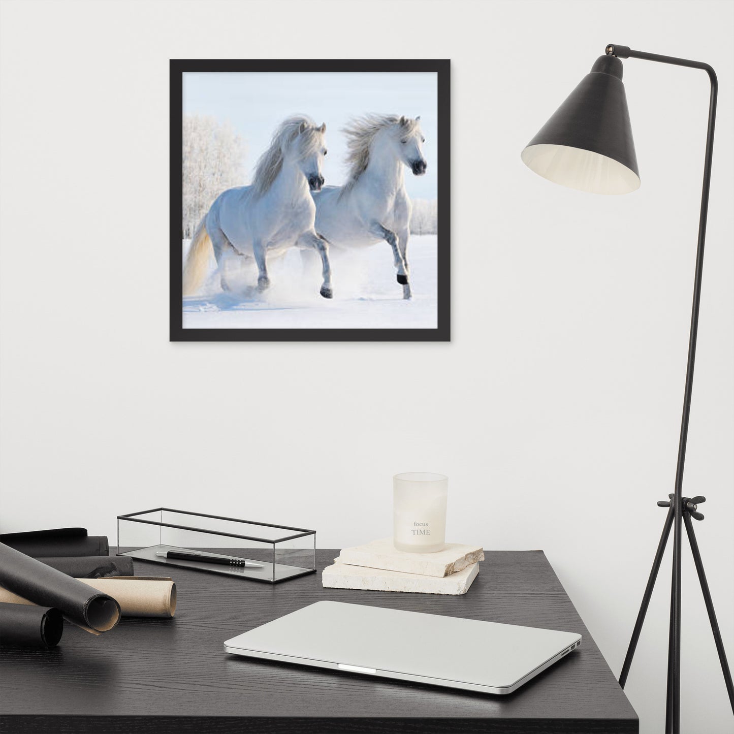 Framed Poster (Horse Wall Art Horizontal - Model 0013)