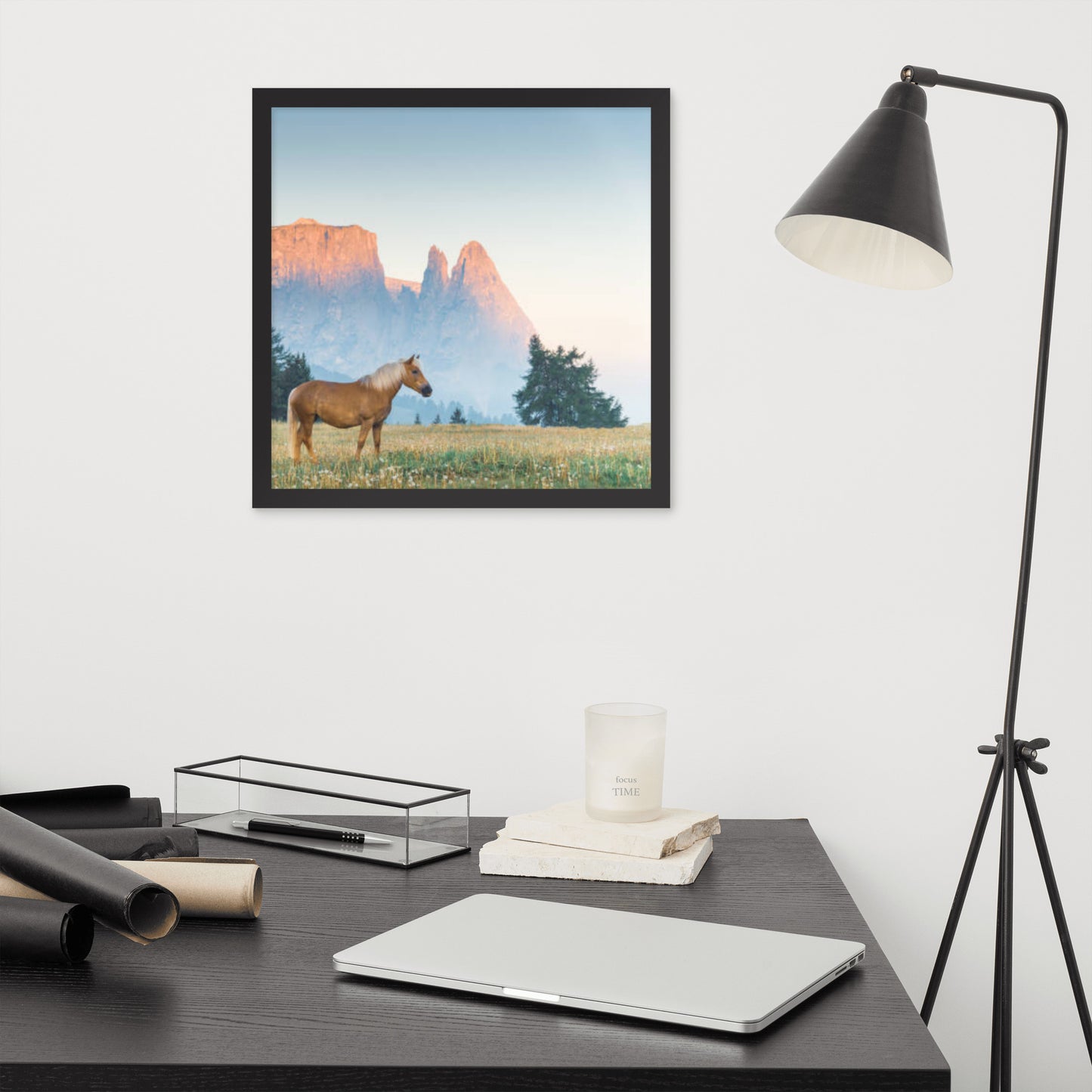 Framed Poster (Horse Wall Art Horizontal - Model 0015)