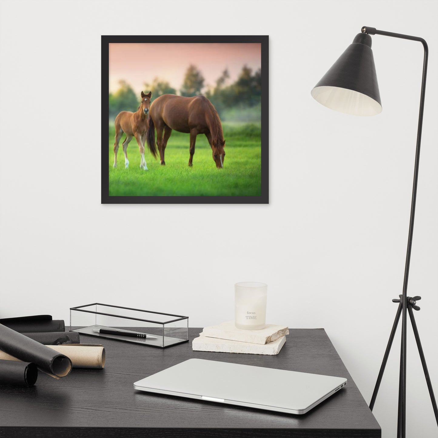 Framed Poster (Horse Wall Art Horizontal - Model 0017)