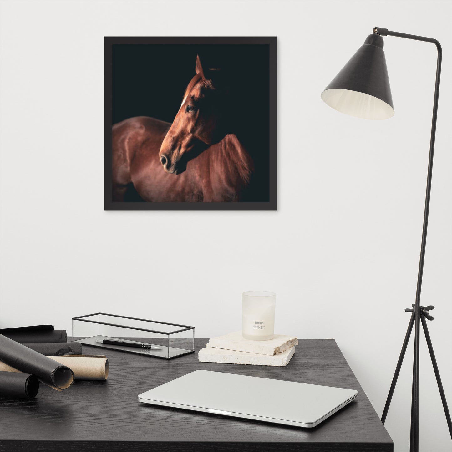 Framed Poster (Horse Wall Art Horizontal - Model 0018)