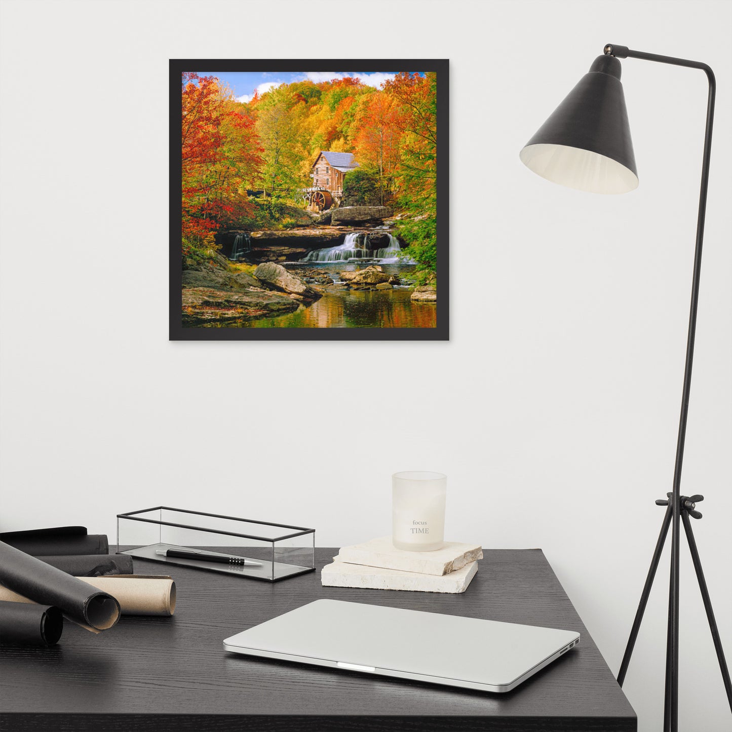 Scenic Nature View Framed Poster Wall Art (Horizontal Model 0011)