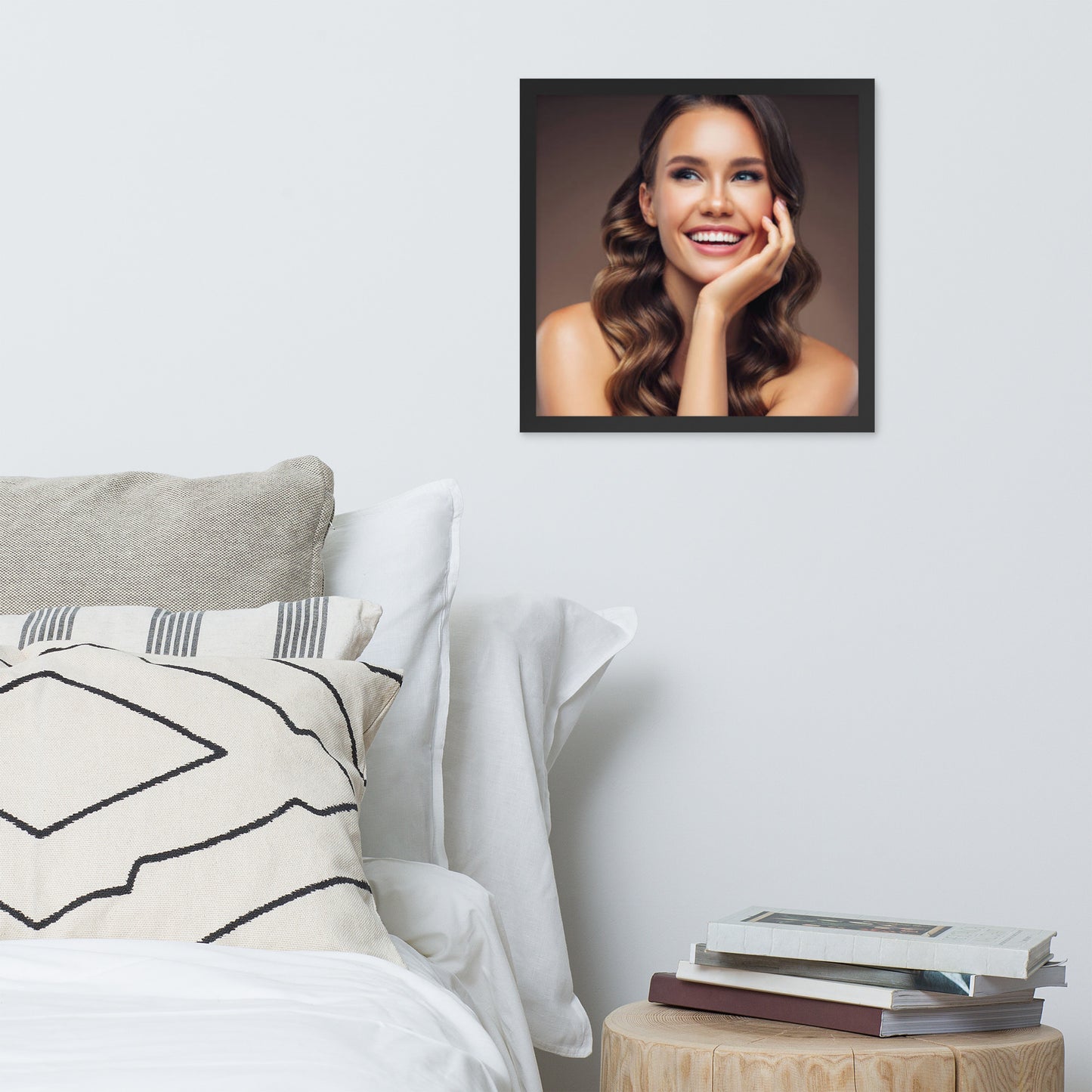 Smiles + Laughter = Priceless. Framed Poster Wall Art (Horizontal Model 009)