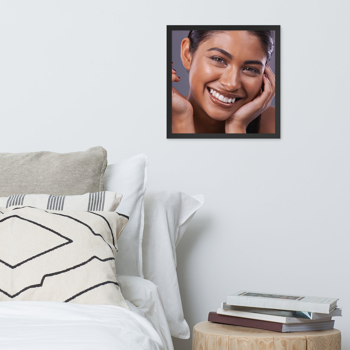 Smiles + Laughter = Priceless. Framed Poster Wall Art (Horizontal Model 0013)