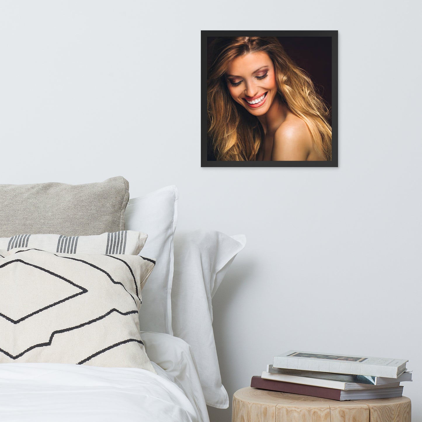 Smiles + Laughter = Priceless. Framed Poster Wall Art (Horizontal Model 0016)