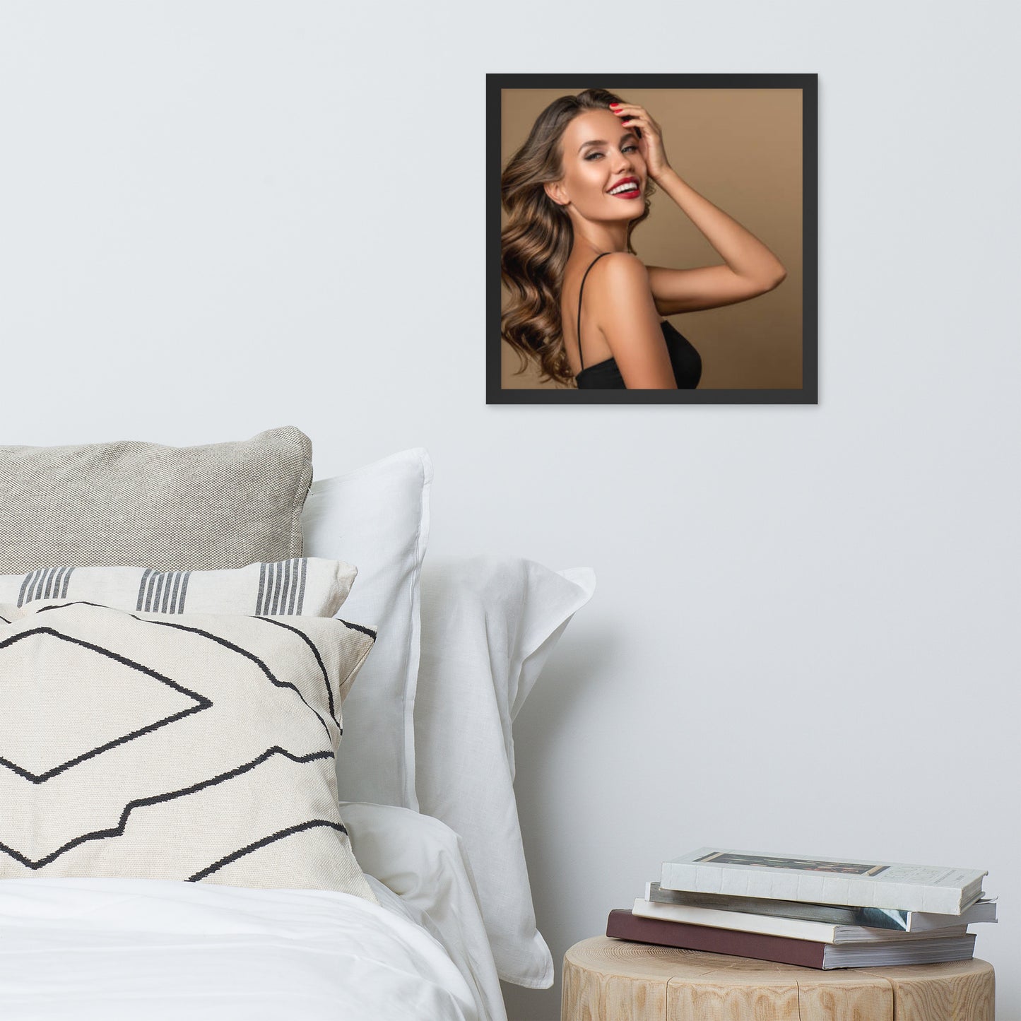 Smiles + Laughter = Priceless. Framed Poster Wall Art (Horizontal Model 0019)