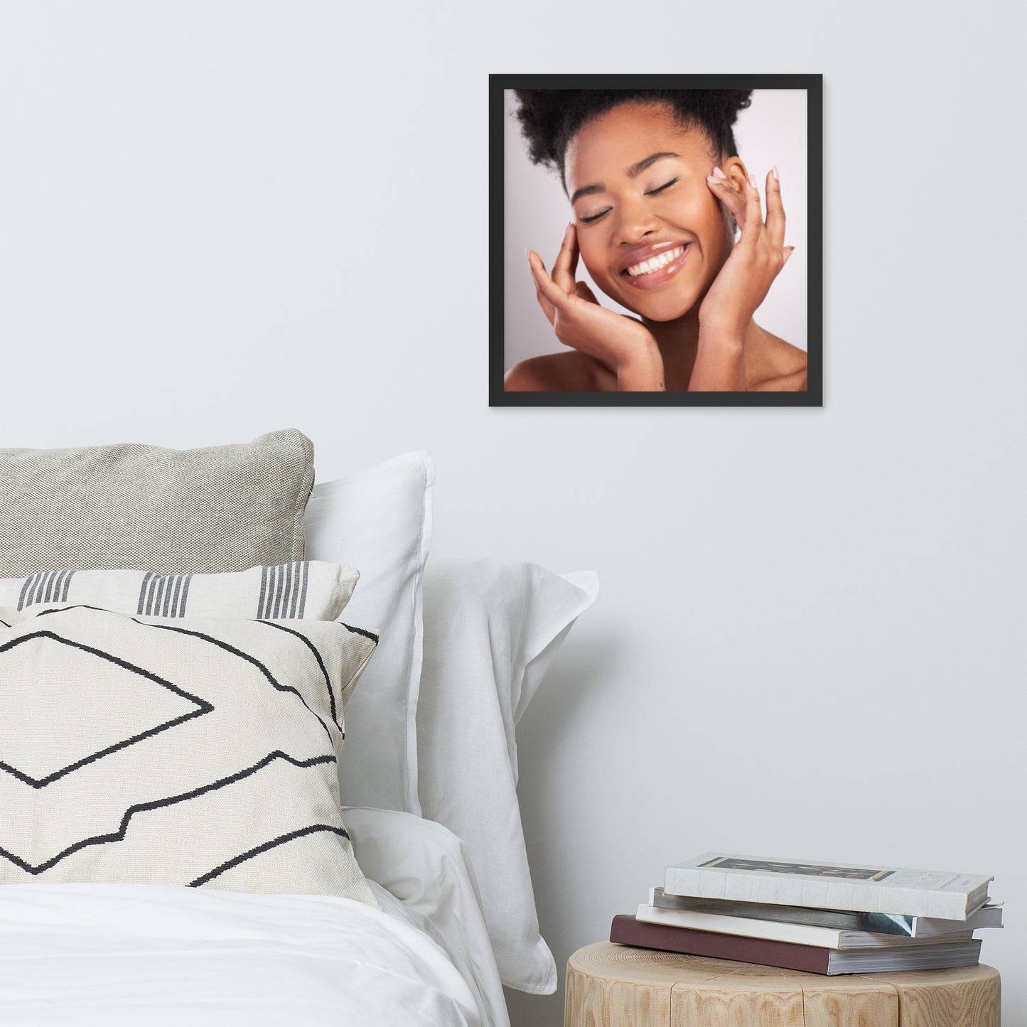 Smiles + Laughter = Priceless. Framed Poster Wall Art (Horizontal Model 0022)