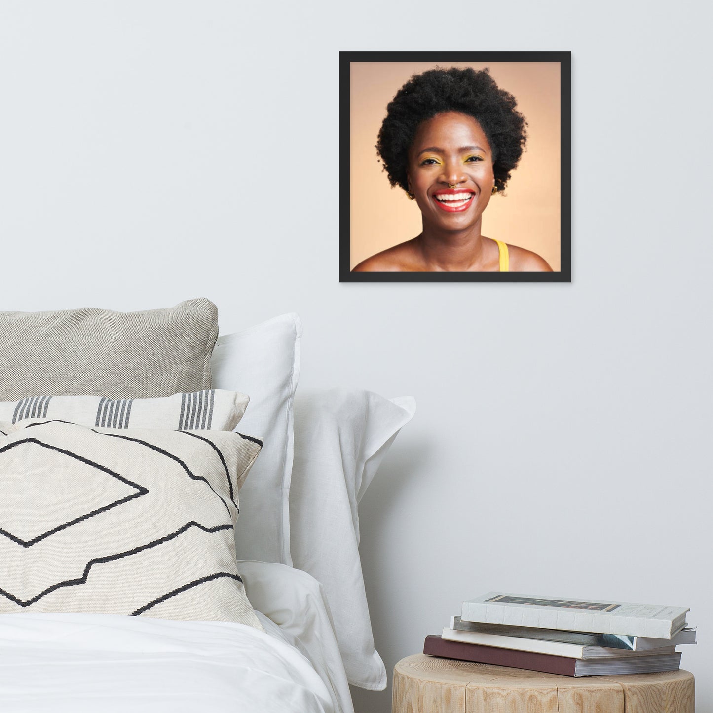 Smiles + Laughter = Priceless. Framed Poster Wall Art (Horizontal Model 0025)